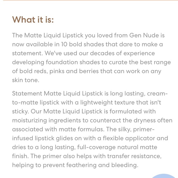 bareMinerals STATEMENT MATTE LIQUID LIPSTICK OMG - Picture 8 of 12